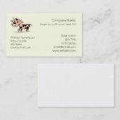 パターン（の模様が）あるな漫画牛ロゴ 名刺 (正面/裏面)