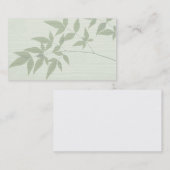 パターン(の模様が)あるな背景の名刺のタケ 名刺 (正面/裏面)