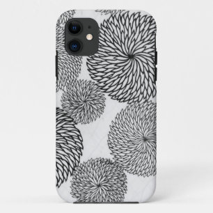 パターン（の模様が）あるな菊デザイナー iPhone 11 ケース