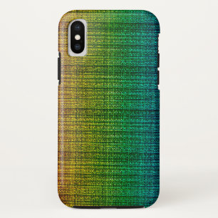 パターン(の模様が)あるな虹のツイードの生地の一見 iPhone X ケース