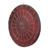 パターン(の模様が)あるな赤いカーボン繊維 ダーツボード (正面右)