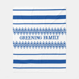 パターン（の模様が）あるぼやけ伝統的層 フリースブランケット