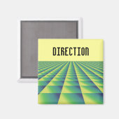 パターン（の模様が）あるやる気を起こさせることわざ マグネット (正面/裏面)