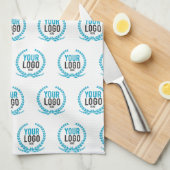 パターン(の模様が)あるをくまなくあなたのカスタムなロゴ|のイメージ キッチンタオル (四つ折り)