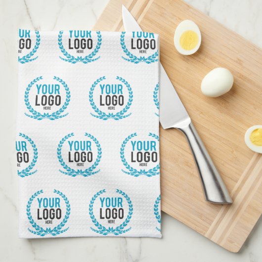 パターン(の模様が)あるをくまなくあなたのカスタムなロゴ|のイメージ キッチンタオル (四つ折り)