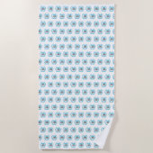 パターン(の模様が)あるをくまなくあなたのカスタムなロゴ|のイメージ ビーチタオル (正面)