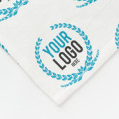 パターン(の模様が)あるをくまなくあなたのカスタムなロゴ|のイメージ フリースブランケット (角)