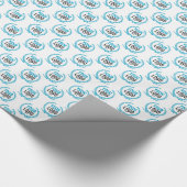 パターン（の模様が）あるをくまなくあなたのカスタムなロゴ|のイメージ ラッピングペーパー (角)