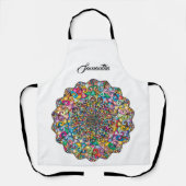 パターン（の模様が）あるカスタム家 エプロン (正面)