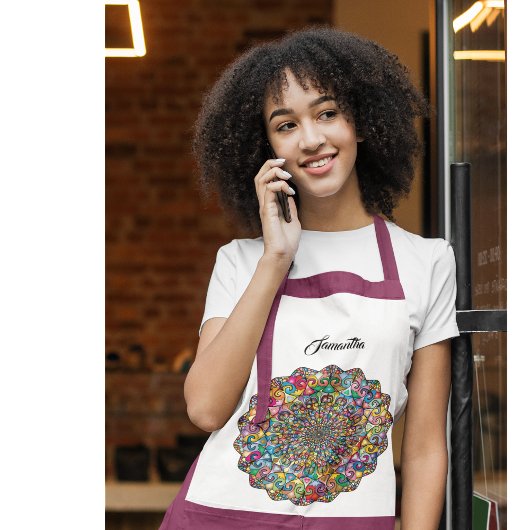 パターン（の模様が）あるカスタム家 エプロン