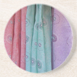 パターン（の模様が）あるカラフル布 コースター