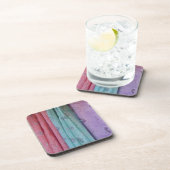 パターン（の模様が）あるカラフル布 コースター (右側)