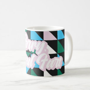 パターン(の模様が)あるカラフル悪風変わりいおもしろい コーヒーマグカップ