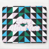 パターン（の模様が）あるカラフル悪風変わりいおもしろい マウスパッド (正面)