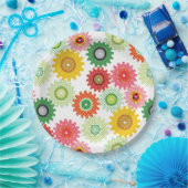 パターン（の模様が）あるギア ペーパープレート (パーティー)