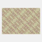 パターン（の模様が）あるシートギフトラップ ラッピングペーパーシート (正面2)