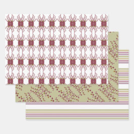 パターン（の模様が）あるシートギフトラップ ラッピングペーパーシート