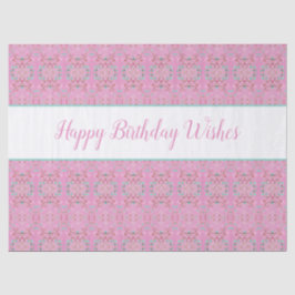 パターン（の模様が）あるティッシュペーパーハッピーバースデー 薄葉紙