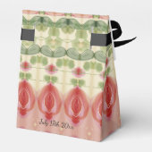 パターン（の模様が）あるビクトリアン結婚式の引き出物 フェイバーボックス (裏面サイド)