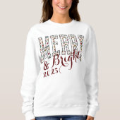 パターン(の模様が)あるメリーBright Christmas Sweatshirt スウェットシャツ (正面)