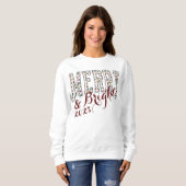 パターン(の模様が)あるメリーBright Christmas Sweatshirt スウェットシャツ (正面フル)