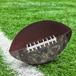 パターン（の模様が）ある大理石 アメリカンフットボール