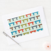 パターン（の模様が）ある妨げます 長方形シール (封筒)