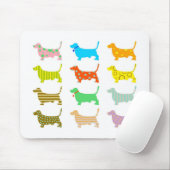 パターン（の模様が）ある猟犬犬 マウスパッド (マウス)