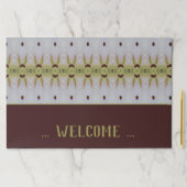 パターン（の模様が）ある紙ランチョンマット ペーパーパッド (インサイチュ)