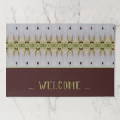 パターン（の模様が）ある紙ランチョンマット ペーパーパッド (正面)