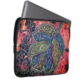 パターン(の模様が)ある葉 ラップトップスリーブ (正面右)