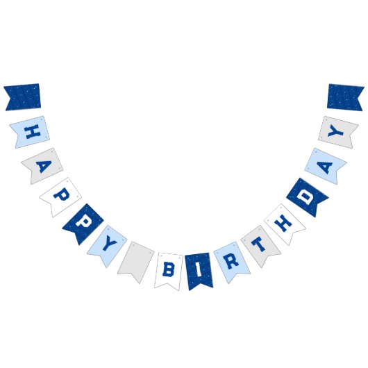 パターン（の模様が）ある誕生日 バンティングフラッグ (全)