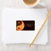 パターン（の模様が）ある陰陽金ゴールド ラベル (インサイチュ)