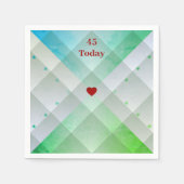 パターン（の模様が）ある スタンダードカクテルナプキン (正面)