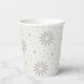 パターン（の模様が）ある 紙コップ (正面)