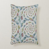 パターン アクセント フラワー ブラシ ポリエステル ピロー (正面(垂直))