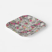 パターン(アニマルプリント) ペーパープレート (傾斜あり)