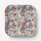 パターン(アニマルプリント) ペーパープレート (正面)