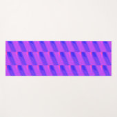 パターン、アフリカ美術、紫と青 ヨガマット (正面(横))