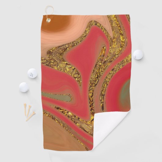 パターン アブストラクト ゴルフタオル (インサイチュ)