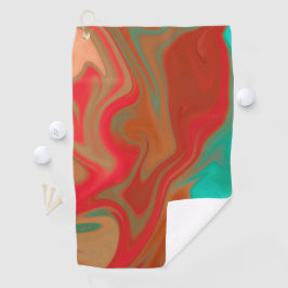 パターン アブストラクト ゴルフタオル