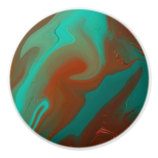 パターン アブストラクト セラミックノブ (正面)