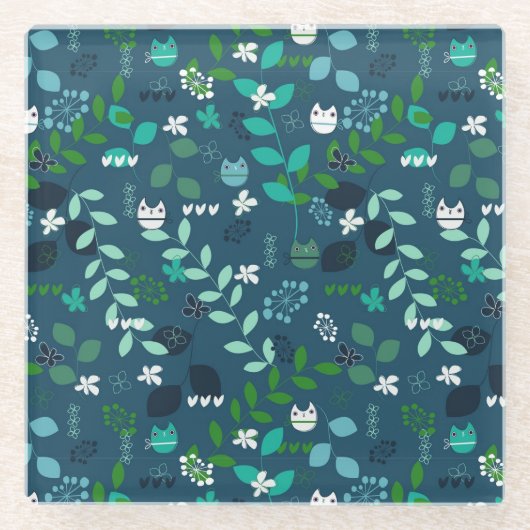 パターン ガラスコースター (正面)