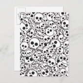 パターン(スカル) ポストカード (正面/裏面)