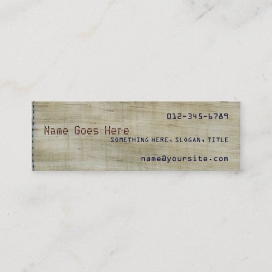 パターン スキニー名刺 (正面)