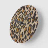 パターン – ヒョウ ラウンド壁時計 (傾斜)