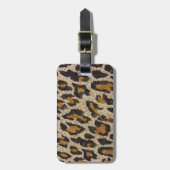 パターン – ヒョウ ラゲッジタグ (正面縦)