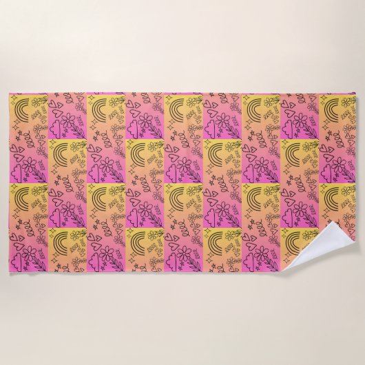 パターン ビーチタオル (正面)