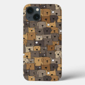 パターン ペット かわいい犬好き Case-Mate iPhoneケース (裏面)