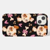 パターン ペット かわいい 楽しい 犬好き     iPhoneケース (裏面横)